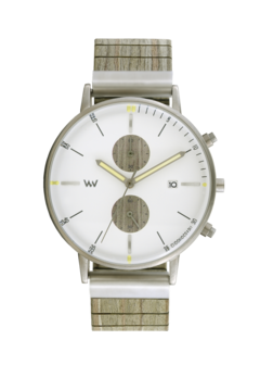 WeWood Albacore Chrono Silver White Army