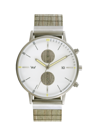 WeWood Albacore Chrono Silver White Army