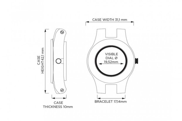 WeWood Criss Black Rose