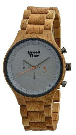 Oak Minimal - GreenTime horloge - Houtenhorloge.nl
