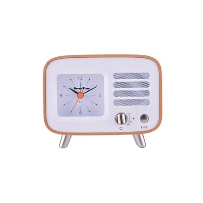 GreenTime Music Clock Wood